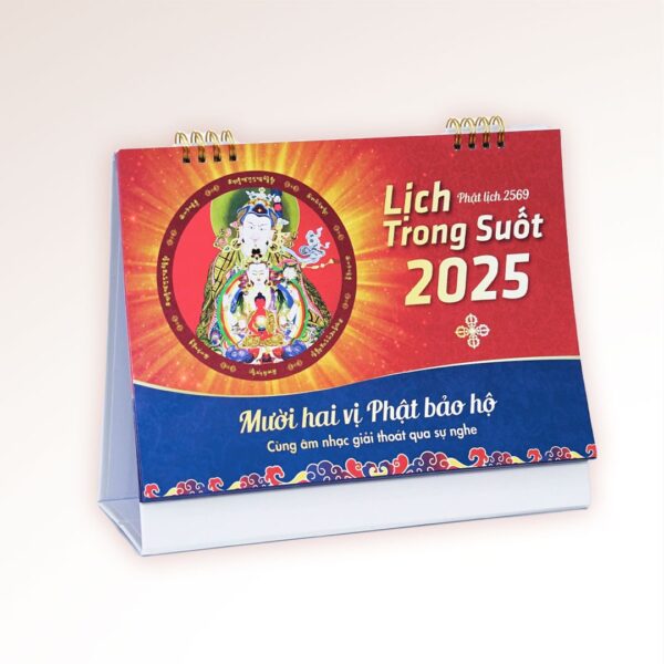 Lịch Trong Suốt 2025 - 12 vị Phật bảo hộ